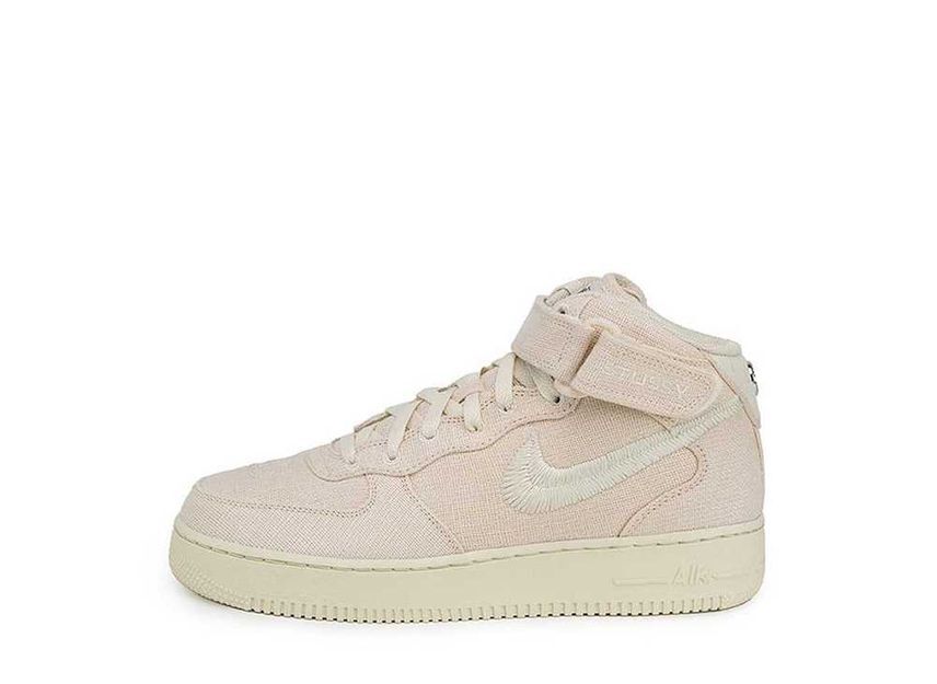 Stussy Nike PS Air Force 1 Mid "Fossil Stone" 19cm DN4157-200_画像1