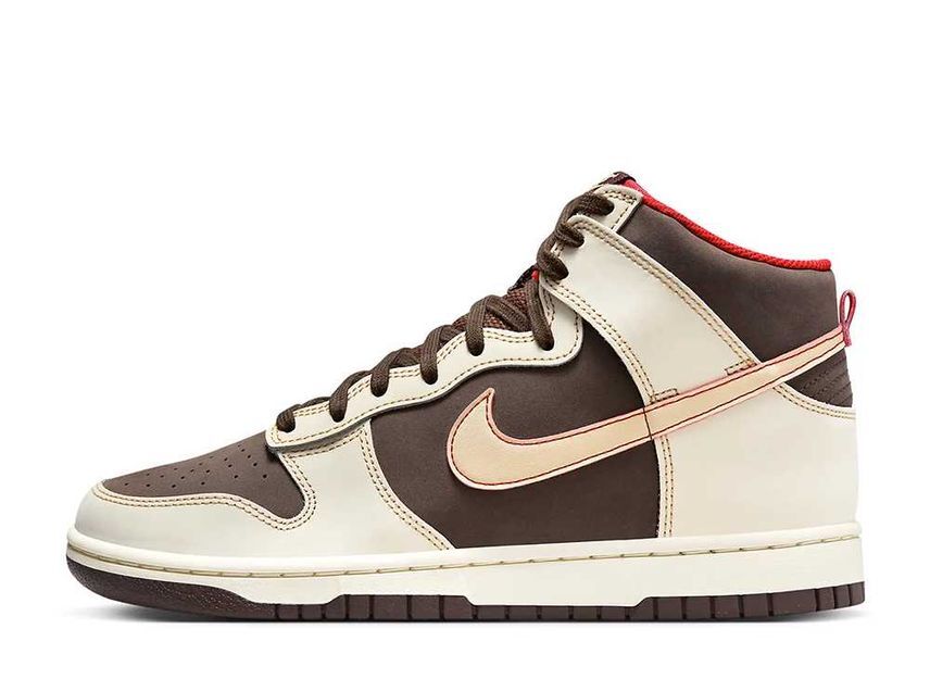 Nike Dunk High Retro SE "Baroque Brown/Coconut Milk/Mystic Red/Sesame" 26.5cm FB8892-200_画像1