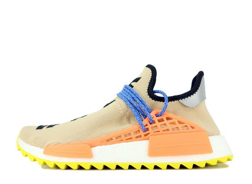 PHARRELL WILLIAMS ADIDAS ORIGINALS NMD HUMAN RACE TRAIL HU "PALE NUDE/CORE BLACK/YELLOW" 28.5cm AC7361_画像1