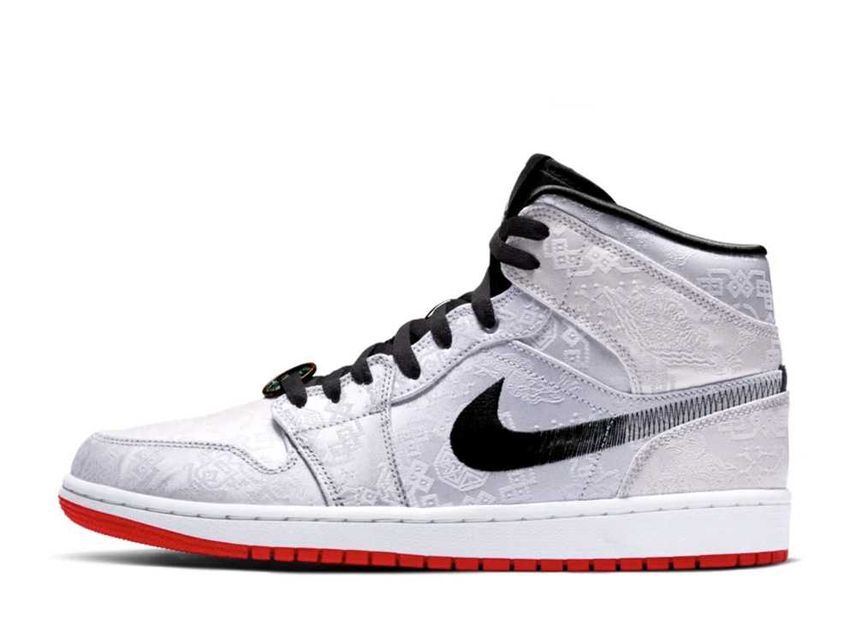 CLOT Nike Air Jordan 1 Mid SE Fearless "White/Black/Red" 29cm CU2804-100_画像1