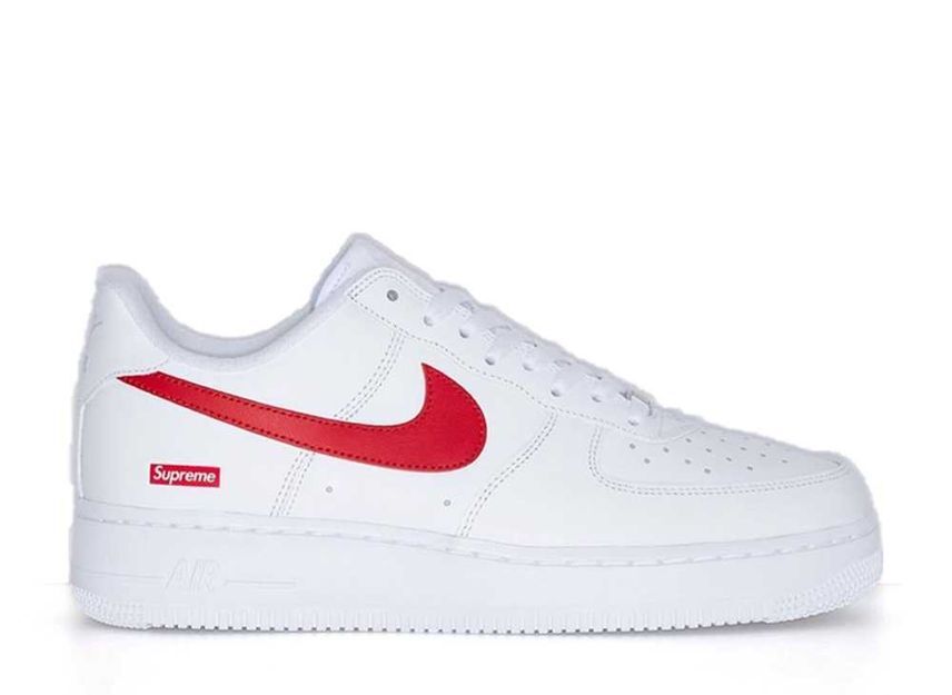 Supreme Nike Air Force 1 Low China Exclusive "White/Speed Red" 29.5cm CU9225-101_画像1