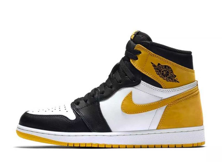 Nike Air Jordan 1 Retro High OG "Black Toe/Yellow Ochre" 26.5cm 555088-109_画像1