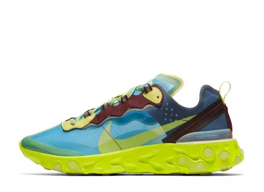 UNDERCOVER Nike React Element 87 "Blue/Yellow" 27cm BQ2718-400_画像1