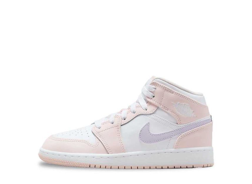 Nike GS Air Jordan 1 Mid "Pink Wash/White/Violet Frost" 23.5cm FD8780-601_画像1