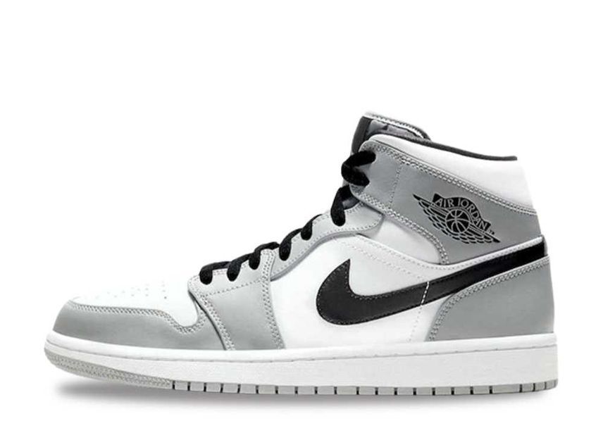 Nike Air Jordan 1 Mid "Light Smoke Grey/Black-White" 26cm 554724-092_画像1