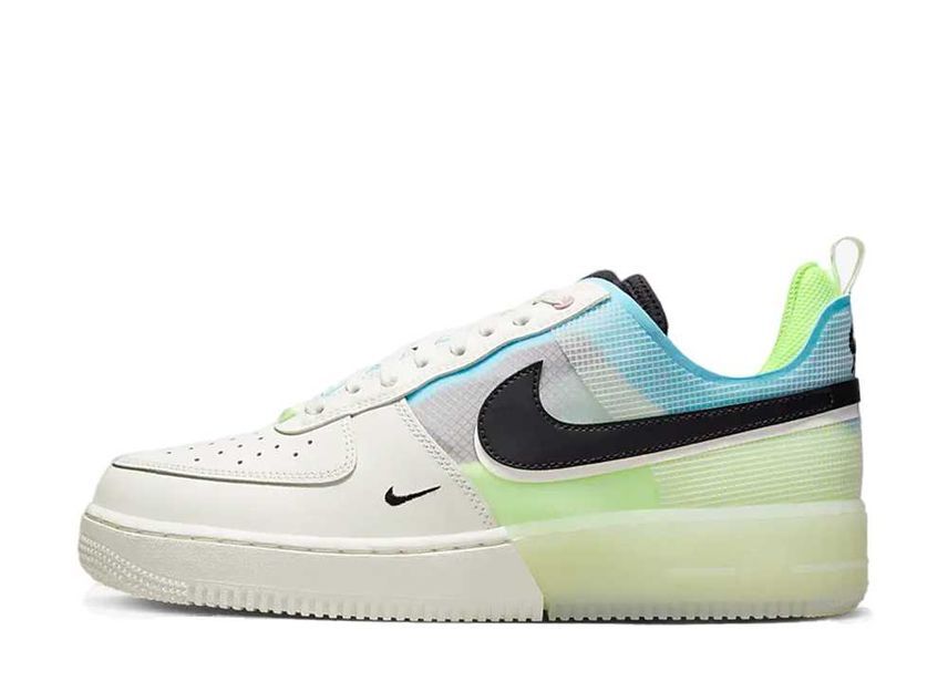 28.0cm Nike Air Force 1 React Low "Sail/Barely Bolt/Ghost Green/Black" 28cm DM0573-101