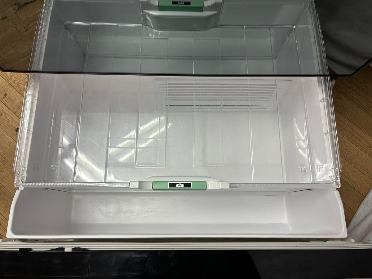 【現状品】日立 HITACHI R-X6700E(X) 6ドア ノンフロン冷凍冷蔵庫 2015年製 大阪市内 引取歓迎☆【37398】の画像7