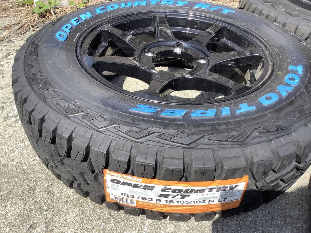 5本セット TOYOオープンカントリーホワイトレター 185/85R16 CST ZERO-1HYPER グロスブラック jb64 ジムニー_画像2