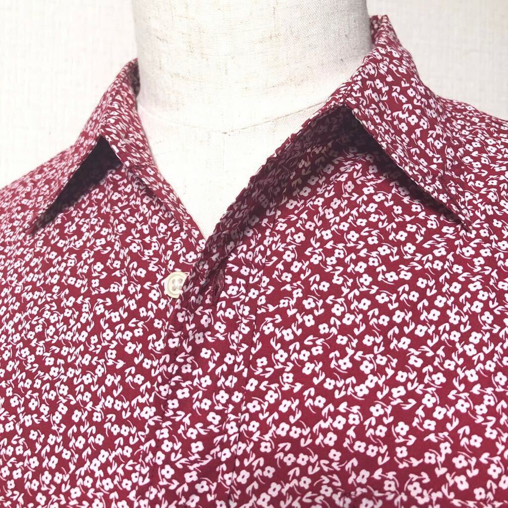 サンプル非売品 花柄長袖シャツ 美品 80s初期ヴィンテージの画像1