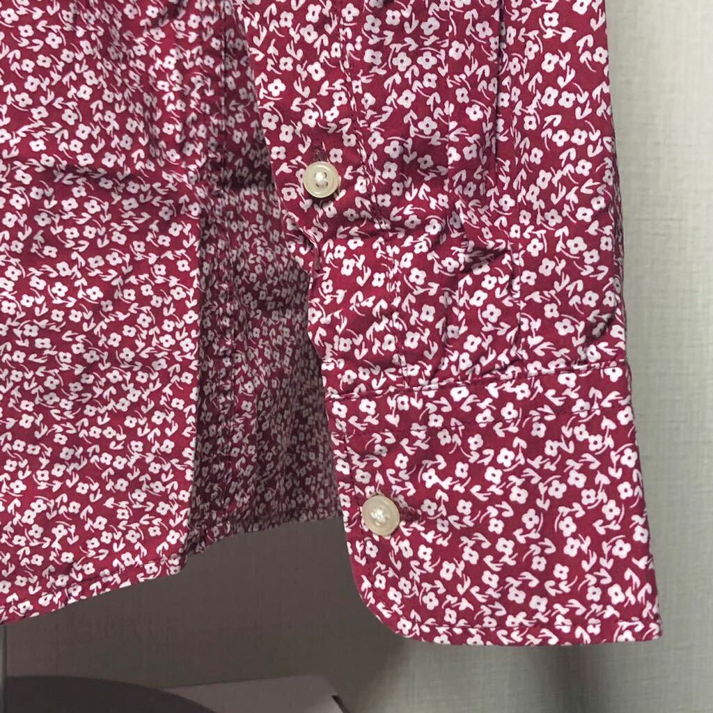 サンプル非売品 花柄長袖シャツ 美品 80s初期ヴィンテージの画像5
