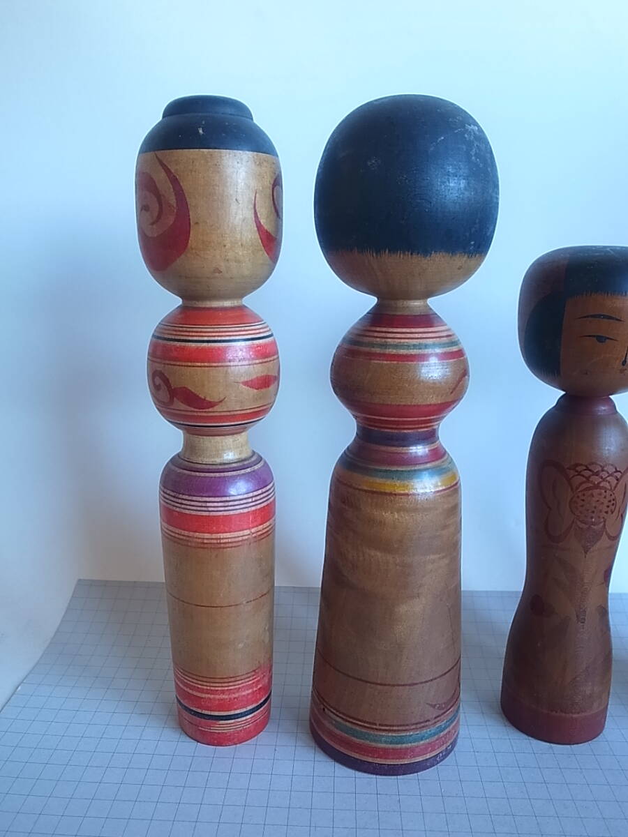 [ heaven ] tradition kokeshi 4 point set Sato .. Mouri . warehouse Honda . small .. Taro height approximately 30.5.( left edge )