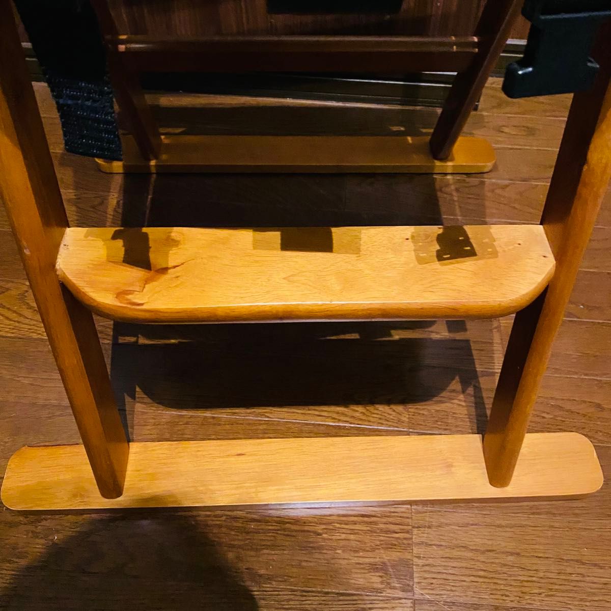 【美品】木製 ベビーチェア ハイチェア 折りたたみ椅子 テーブル付き