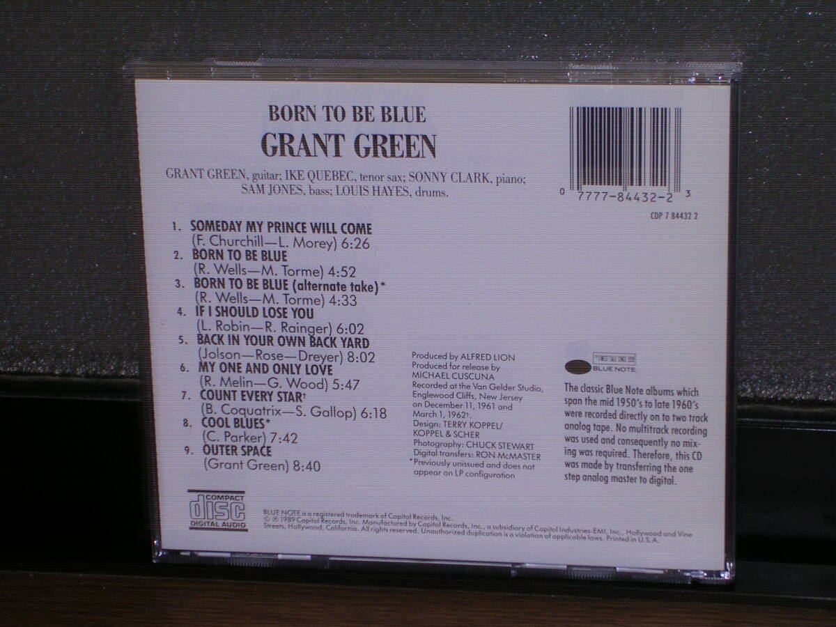輸入盤(BN未発表)CD Grant Green (グラント・グリーン)／BORN TO BE BLUE_画像2