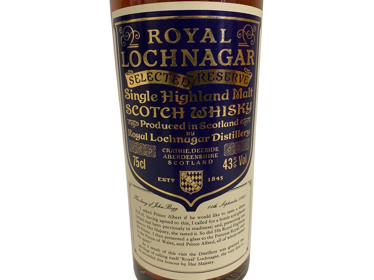 ROYAL LOCHNAGAR ロイヤル ロッホナガー セレクテッド リザーブ SCOTCH WHISKY ウイスキー 木箱付 3R2405003-10_画像3