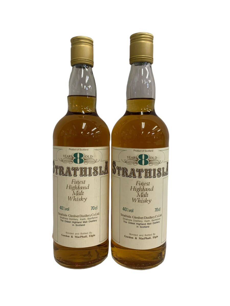 STRATHISLA Finest Highland Malt Whisky ストラスアイラ 8年 2本セット ウイスキー 3R2405003-23_画像1
