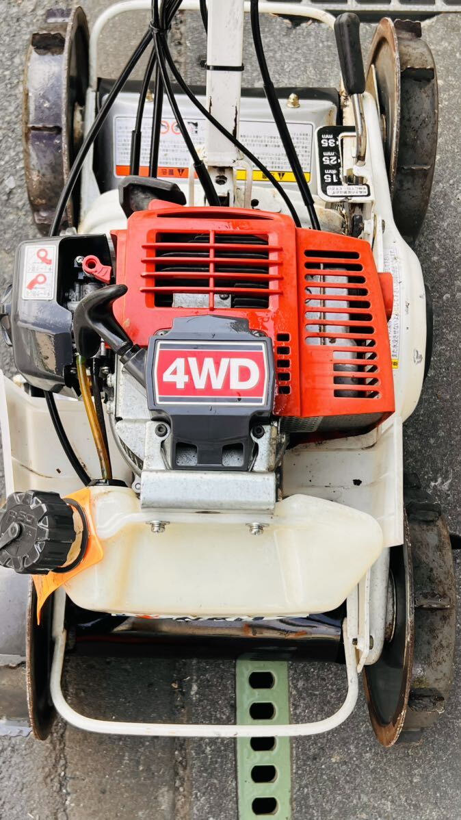 埼玉発:4WD 自走式草刈機 AZ300Aオーレック 斜面 共立 中古實動美品。_画像4