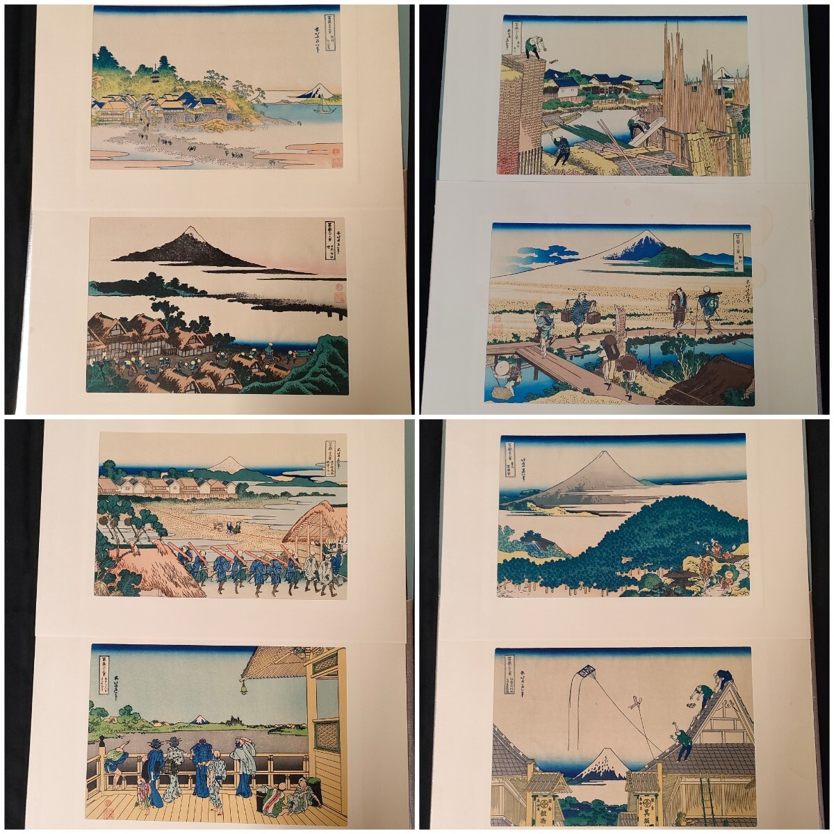 1 jpy 1 start *. ornament north .[. peak three 10 six .]... publish hand . woodblock print woodcut ukiyoe 46 sheets .. case attaching / antique HOKUSAI history 