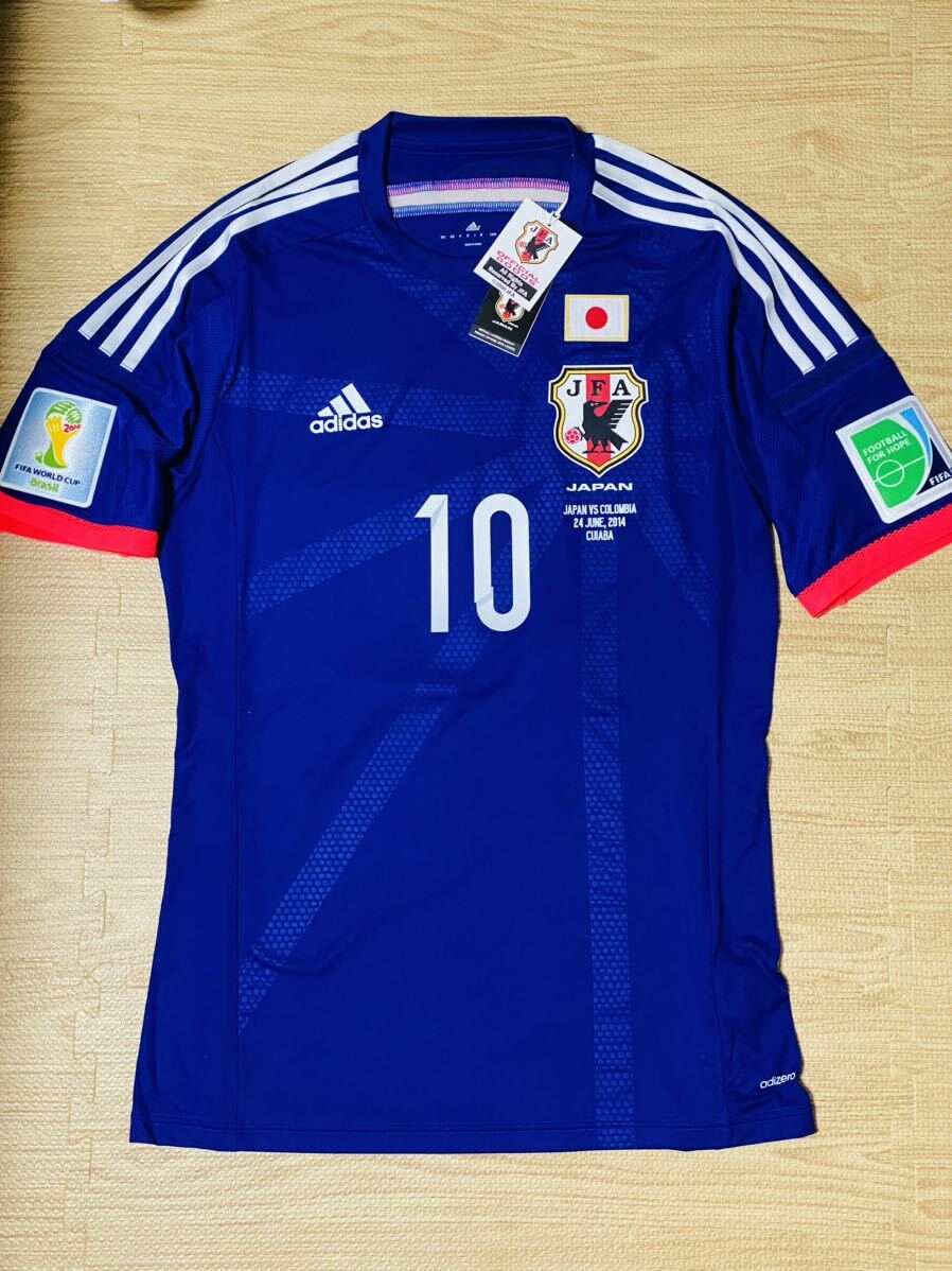 新品 サッカー日本代表 オーセンティックユニフォーム 香川真司 コロンビア戦_画像1