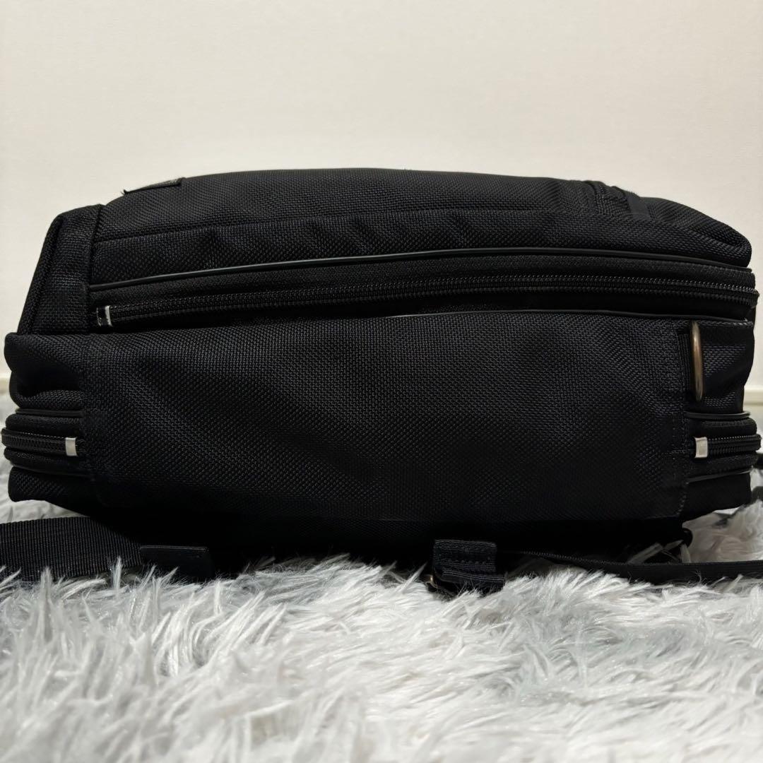 1 jpy ~[ unused class ]POTER Porter rucksack 3way stage 2. business A4 black nylon shoulder bag commuting men's multifunction 