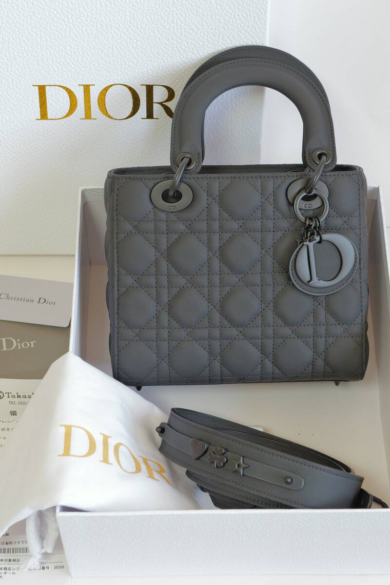 クリスチャンディオール MY ABCDIOR レディ ディオール スモール M0538SLOI M989 マット ブラック バッグ Christian Dior Lady Diorの画像1