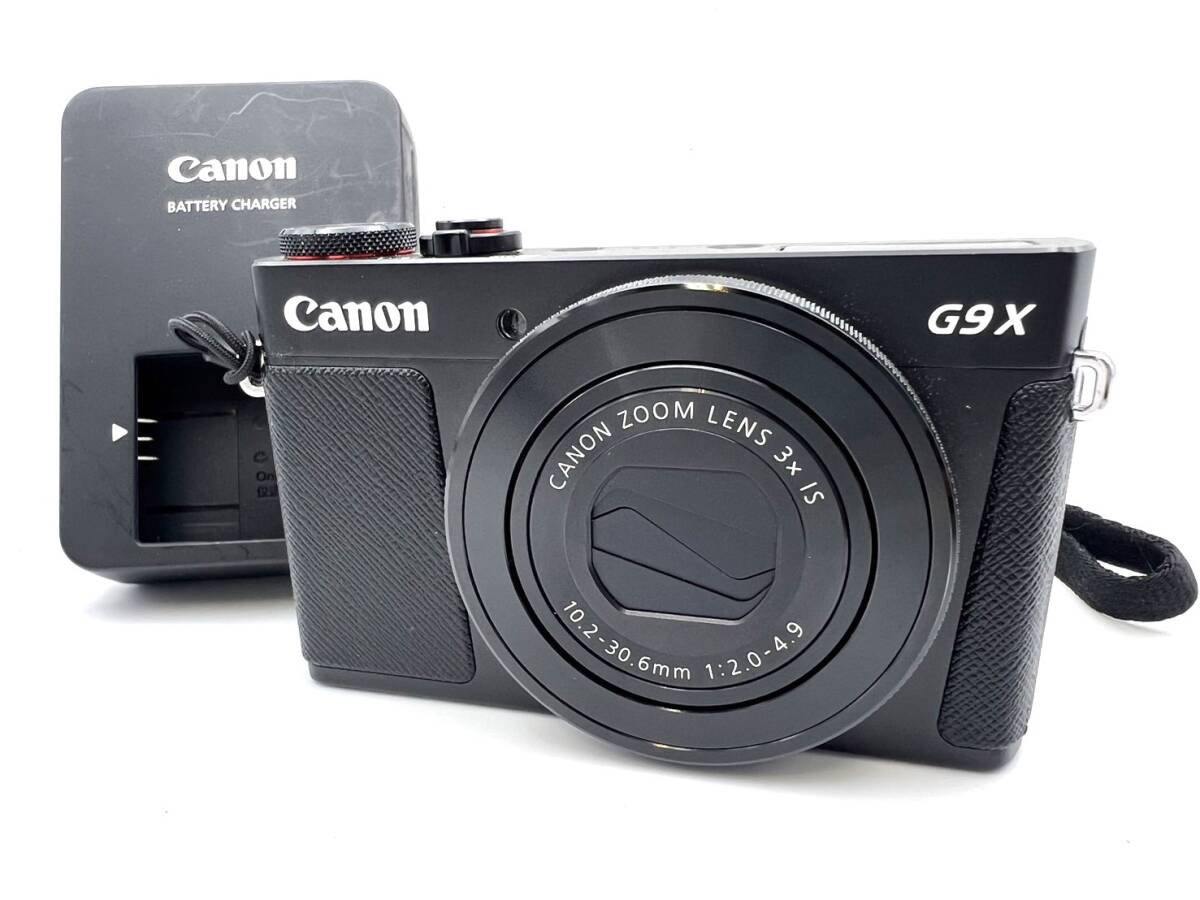 60-202490-253 1円～ 動作確認済み 美品 Canon キャノン Canon PowerShot G9 X Mark II コンパクトデジタルカメラ バッテリー・充電器付き_画像1