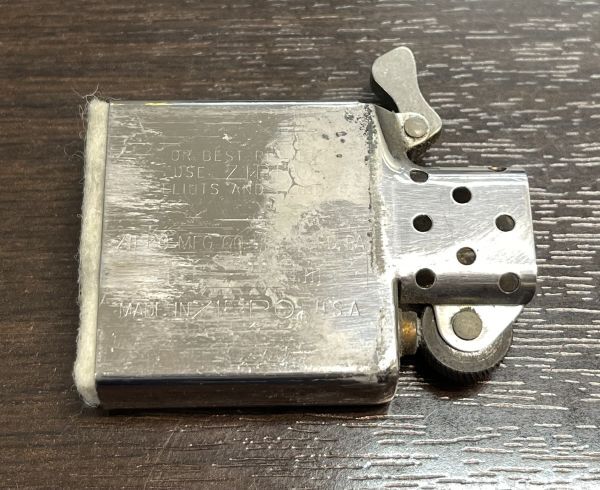 202725-233-21 使用品/着火未確認 ZIPPO ジッポー オイルライター ソリッドブラス 1932-1984 ゴールド金色系 同梱不可/単品取引のみ_画像9