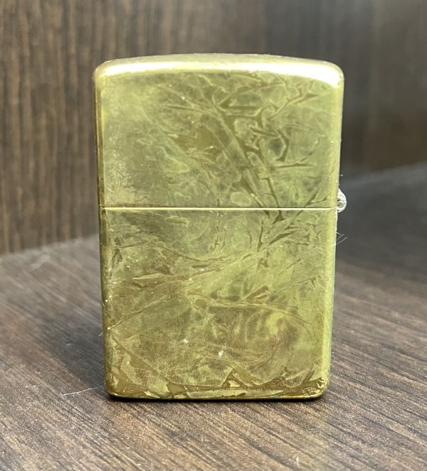 202725-233-21 使用品/着火未確認 ZIPPO ジッポー オイルライター ソリッドブラス 1932-1984 ゴールド金色系 同梱不可/単品取引のみ_画像3