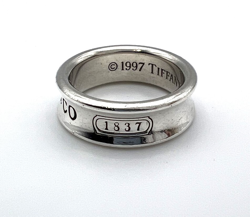 202489-33 1円～ TIFFANY&Co. ティファニー リング 1837 ナロー 12号 SV925 シルバー 指輪_画像2