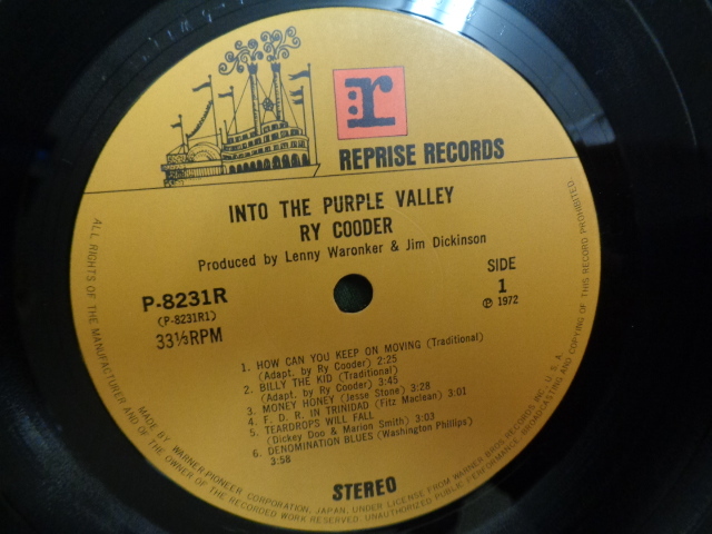 ライ・クーダーRY COODER/紫の峡谷INTO THE PURPLE VALLEY●帯付LP_画像6