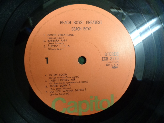 ビーチ・ボーイズBEACH BOYS/ビーチ・ボーイズ・グレイテストBEACH BOY'S GREATEST●帯付LP_画像5