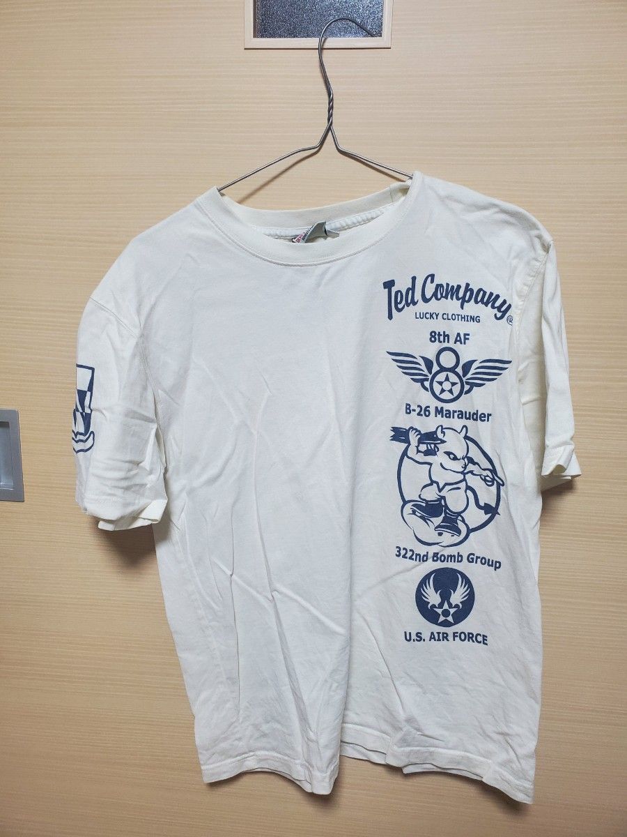 テッドマン　Tシャツ　40　Mサイズ　エフ商会　 半袖 ホワイト