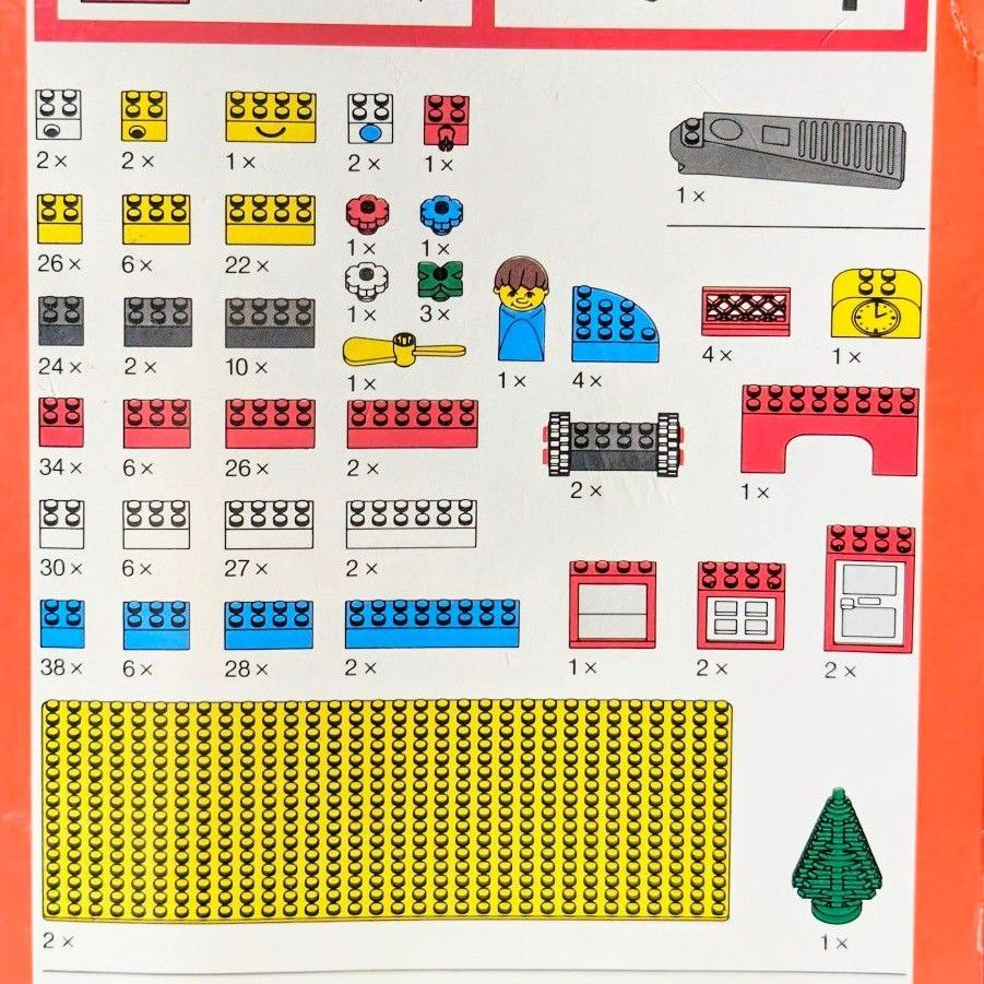 レゴ LEGO　ベーシック　365　【基礎板2枚】　【90年代カタログ、チラシつき】　　　　【欠品なし】レトロ