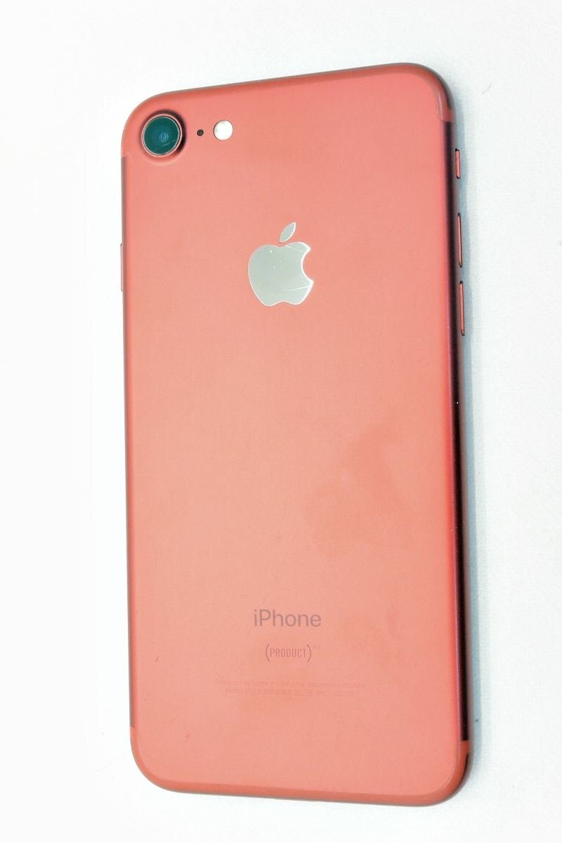 [ジャンク] docomo SIMロック解除済 Apple iPhone7 128GB (PRODUCT)RED MPRX2J/A[バッテリー故障表示][9627]_画像2