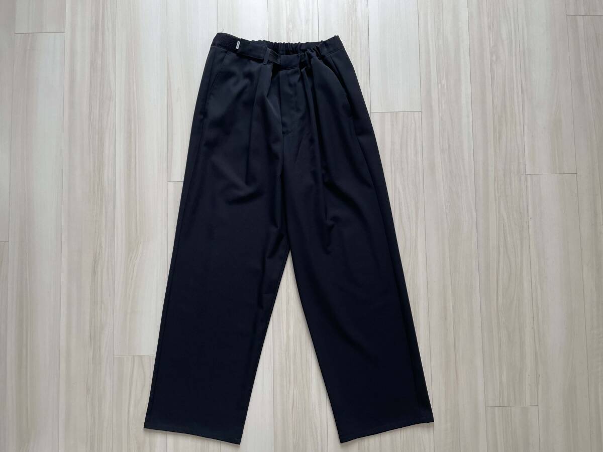 Graphpaper Selvage Wool Wide Chef Pants NAVY 1LDK COMOLI AURALEE スタイリスト私物 UNIVERSAL PRODUCTS EVERYONE ENNOY CREEK MIN-NANO_画像5