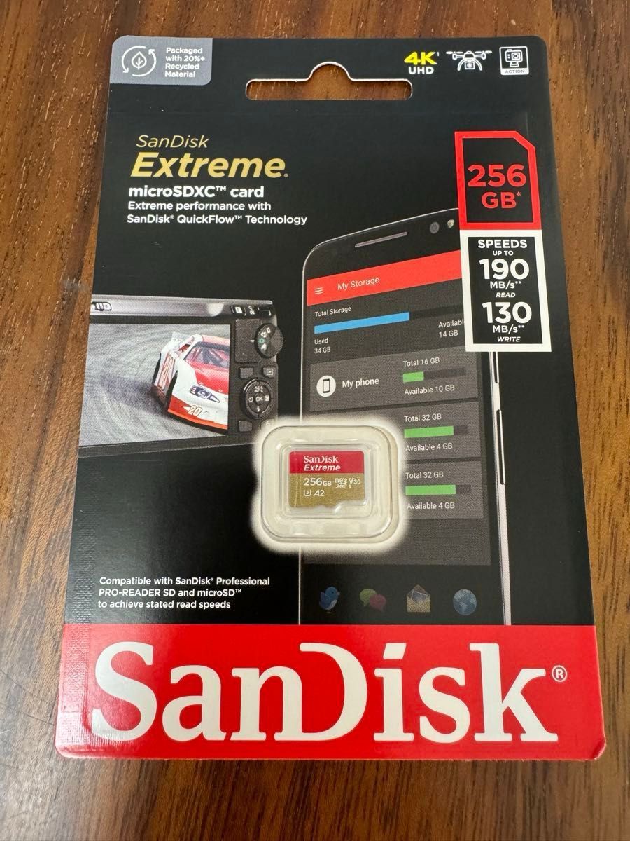 SanDisk Extreme A2 V30 SDSQXAV-256G-GN6MN （256GB）  microSDXC