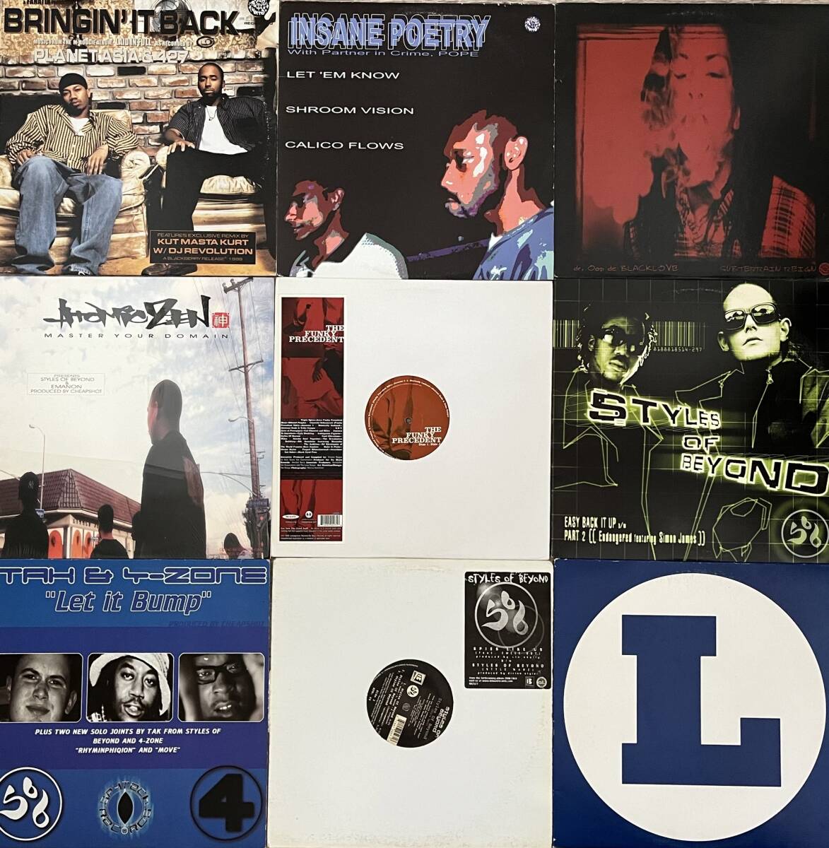 90's Underground Hip Hop 10枚セット♪ / Dj Revolution / Styles Of Beyond / Emanon / Lexicon / The Funky Precedent 2LP_画像1