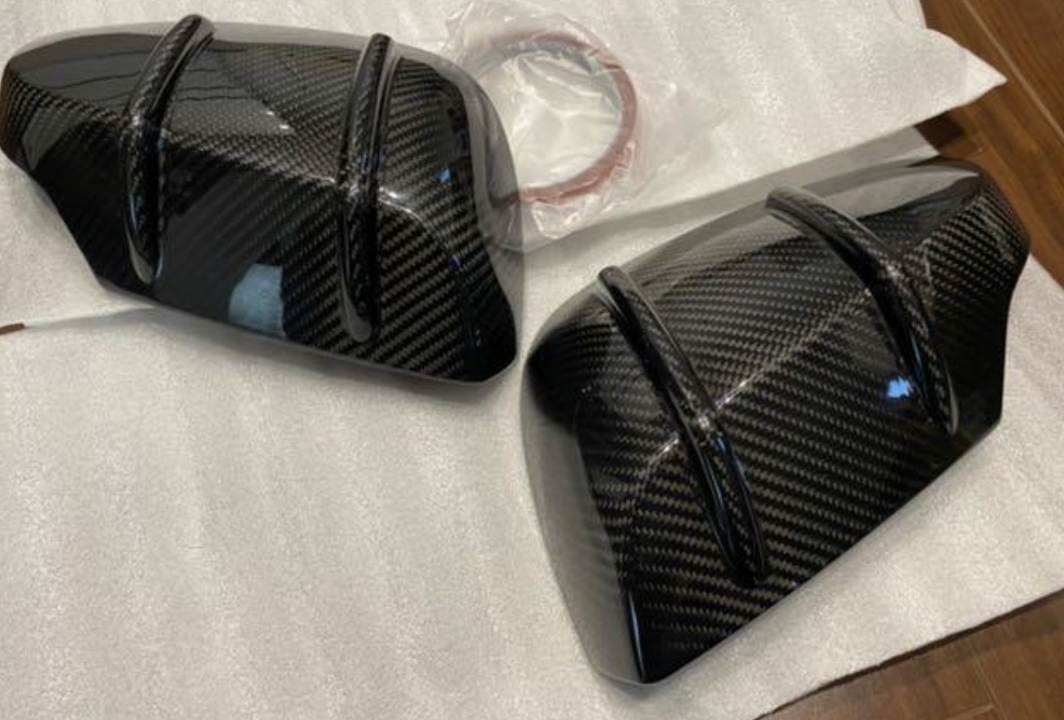 WRX RA-R dry carbon door mirror manner cover left right set used repeated painting oriented 