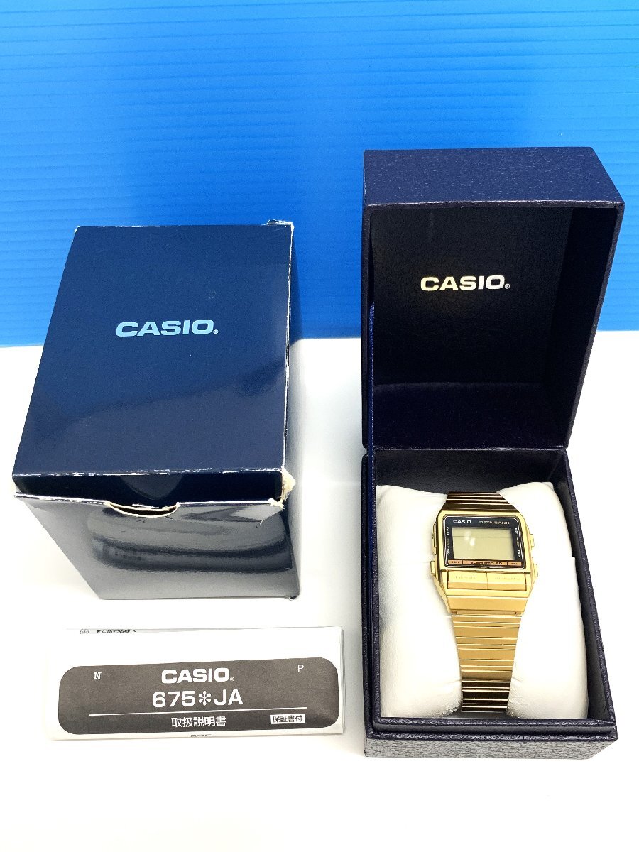 aet3030 【動作未確認】CASIO DATA BANK DB-520 デジタル 腕時計_画像1