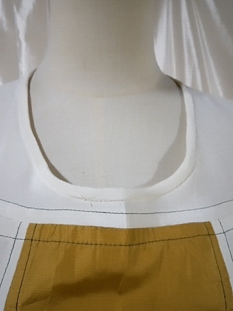  туника короткий рукав шелк L размер б/у товар кимоно переделка лоскутное шитье 