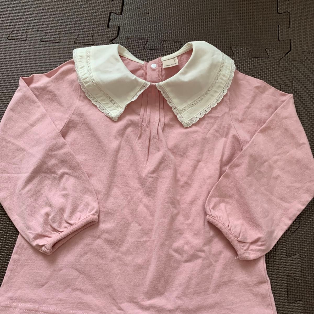 ☆ プティマイン petit main☆110㎝　長袖カットソー＆チュールスカート　2点セット　ピンク