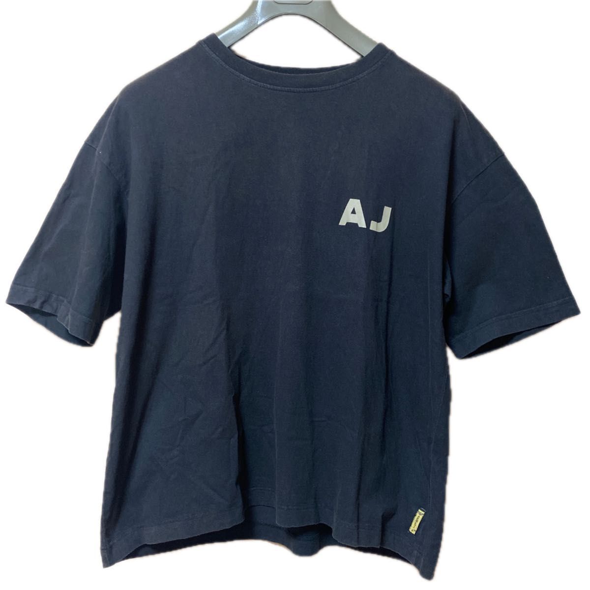 アルマーニジーンズARMANI JEANSブラックTシャツLサイズバックプリントTシャツ