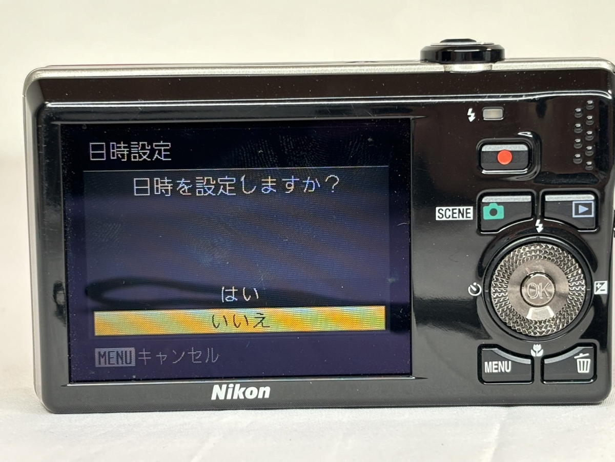 10467-1-SK23- Nikon ニコン - COOLPIX S600 - 赤 フラッシュレッド 通電動作確認済の画像5