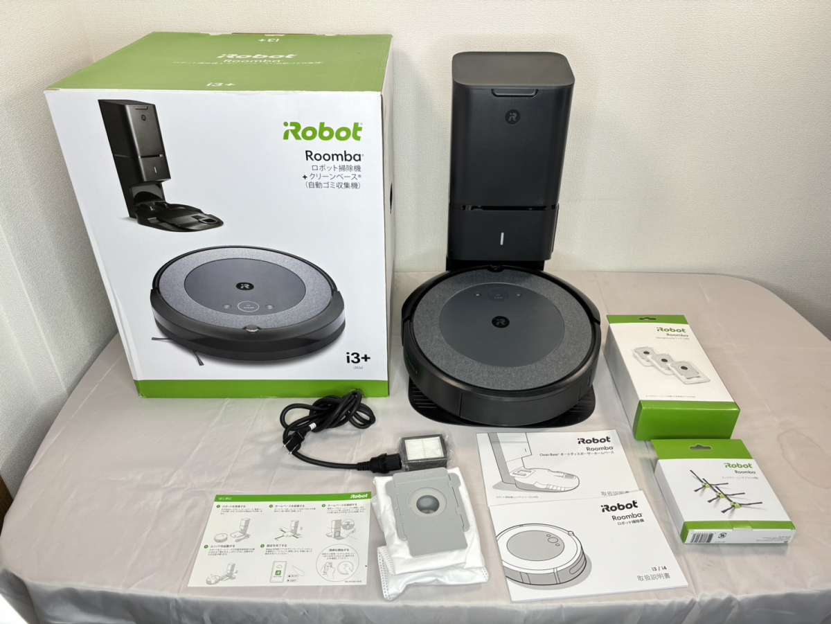 10001-13-SK18-iRobot アイロボット-Roomba i3+-アイロボット　ルンバ　美品　付属有　通電動作確認済み　自動ゴミ収集機_画像1