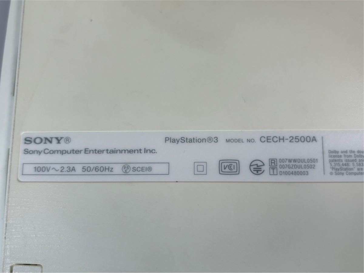 10000-16-SK18-SONY ソニー-PS3 CECH-2500A LW-Classic White 160GB 箱付_画像7