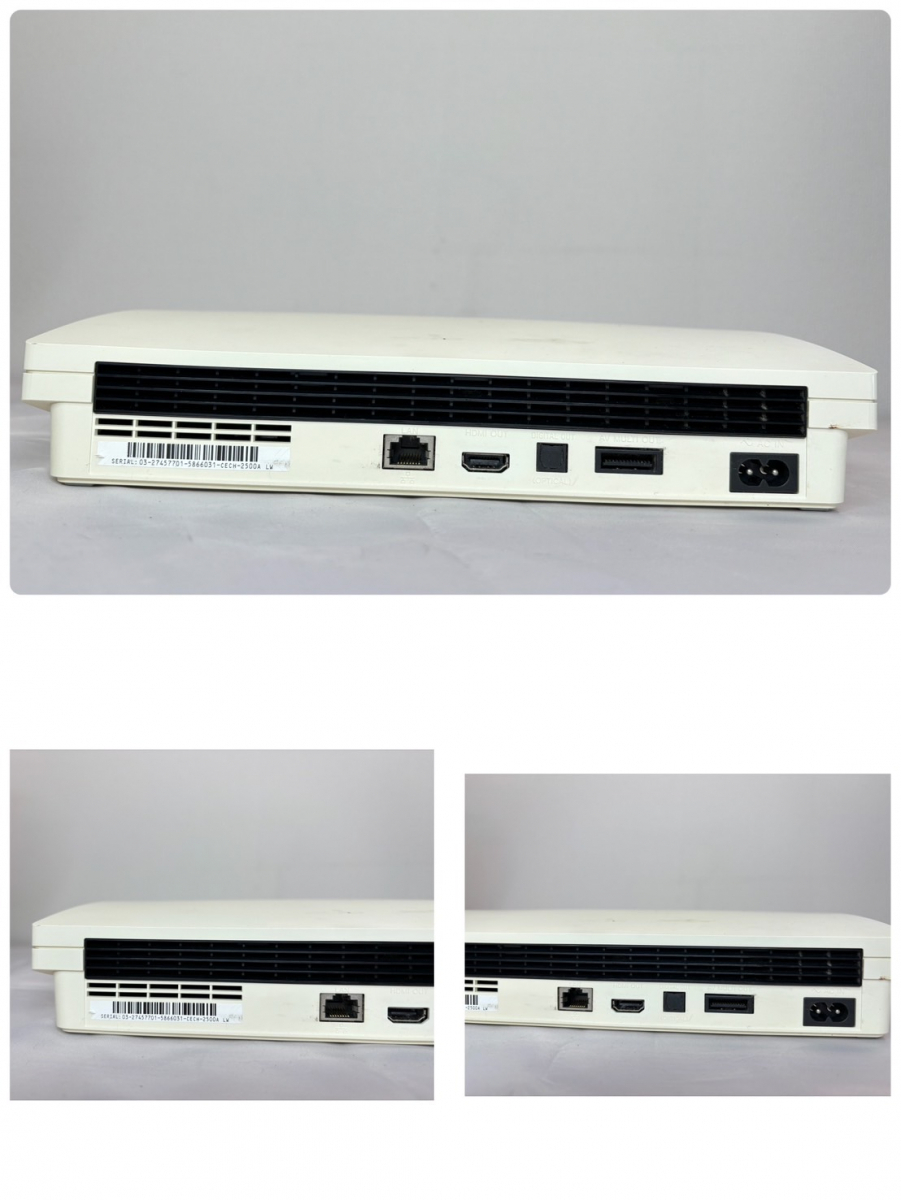 10000-16-SK18-SONY ソニー-PS3 CECH-2500A LW-Classic White 160GB 箱付_画像8