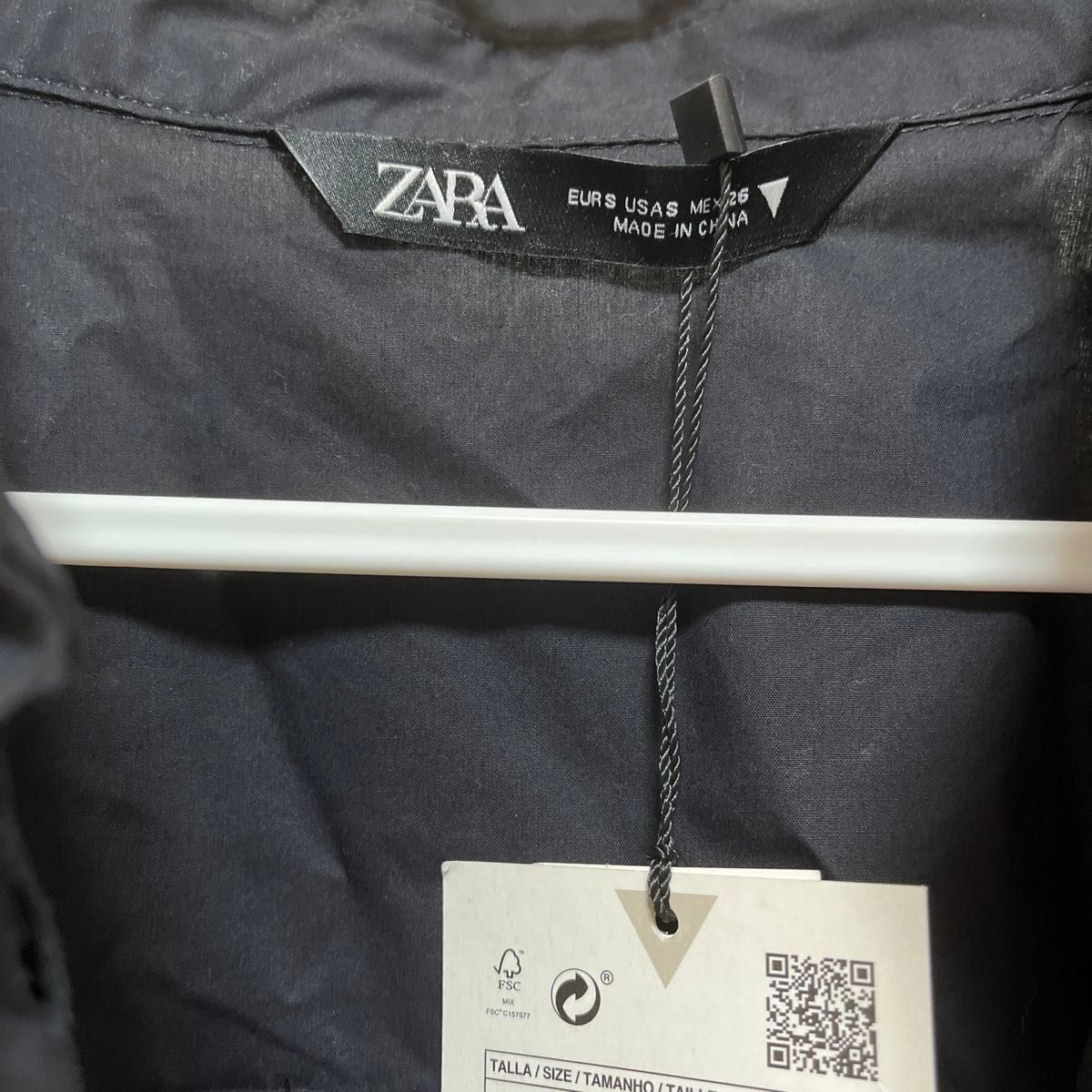 【ZARA】ブラックオーバーシャツ