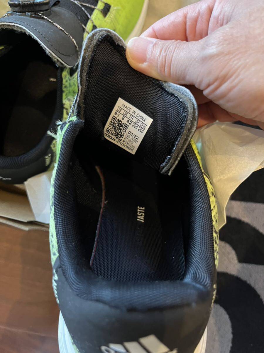 adidas туфли для гольфа Chaos 26cm USED частота использования маленький черный 
