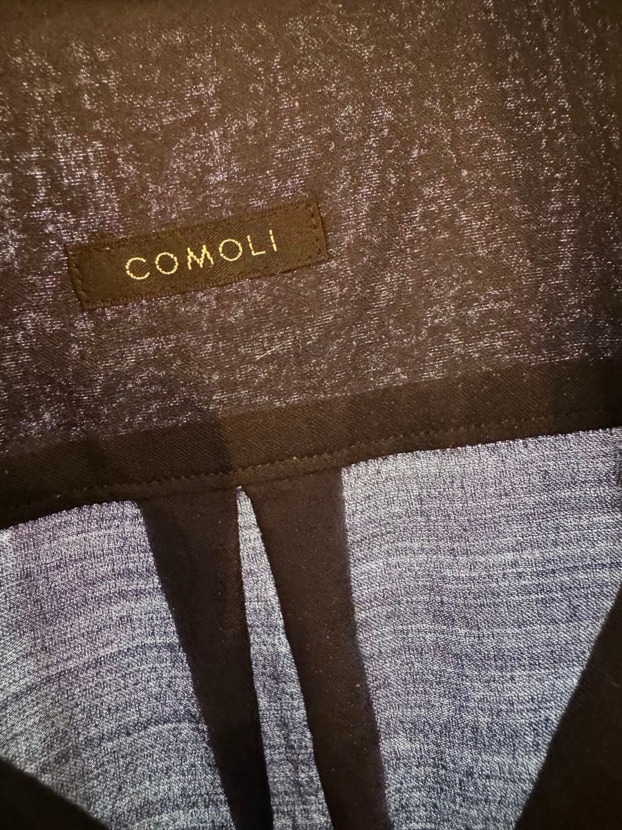 22SS COMOLI ウールシルクオープンカラーシャツ V01 02021 半袖　ハンソデ