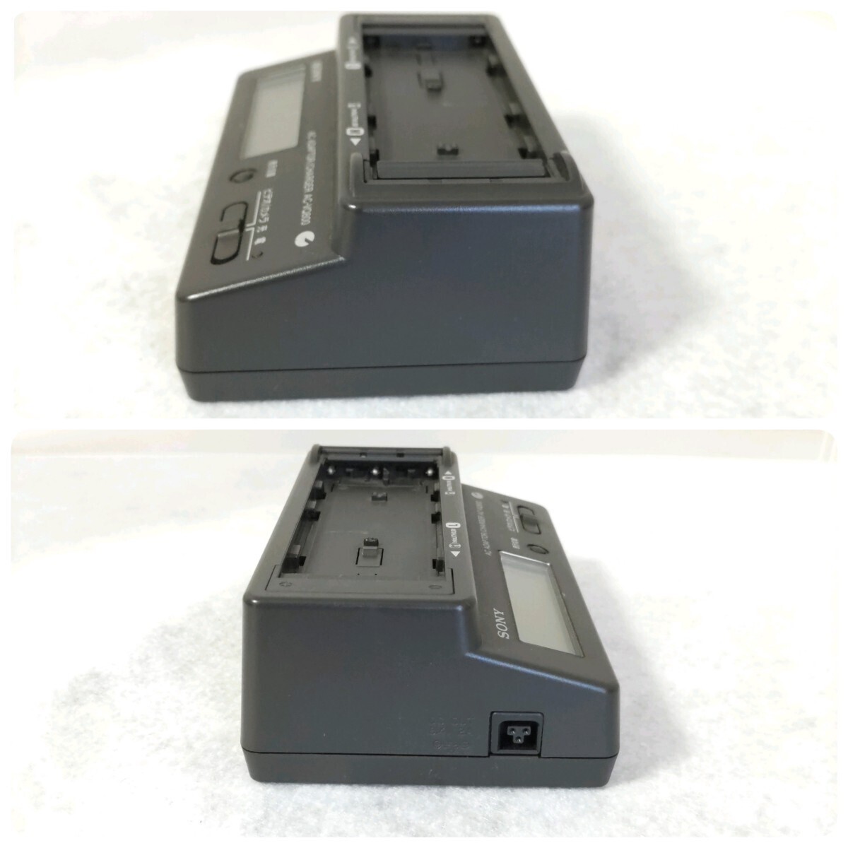 SONY ソニー AC-VQ800 ACアダプター 充電器 RMT-811 リモコン NP-FM90×1個 NP-FM50×2個 バッテリー ケーブル類 セット ジャンク品_画像6