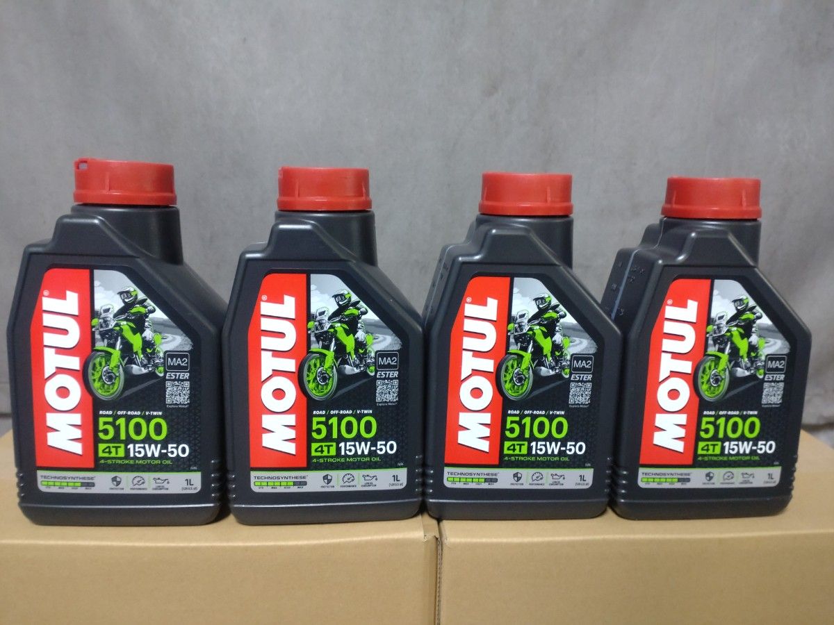 モチュール MOTUL 5100 4T MA2 15w50 1L 4缶 4本セット 国内正規品